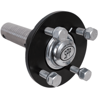 Moyeu avec axe et roulement pour essieu non freiné STEELPRESS 4x100 750 kg, jeu d'écrou et de couvercle 