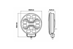 Lampe de travail, réflecteur LED KAMAR X-SPIDER TOXIC L3440, 10xLED, 80W