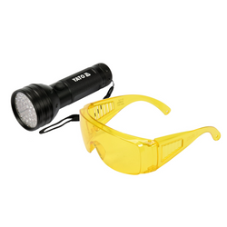 Lampe torche UV YATO YT-08581 avec lunettes de sécurité incluses (51 LED)