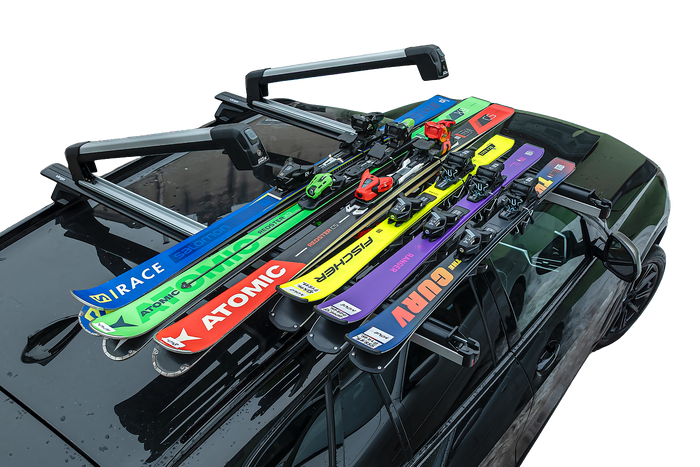Inter Pack Frostline 6 - support extensible en aluminium pour 6 paires de skis ou 4 snowboards