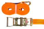 Courroie de transport orange UNITRAIER 8 m/35 mm/2 t avec tendeur