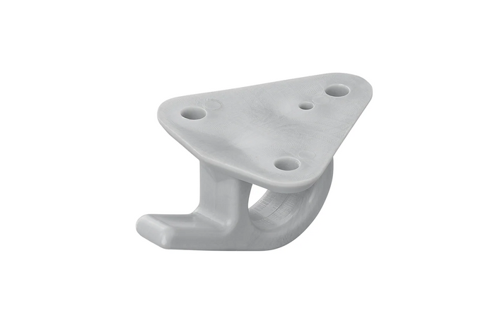 Crochet latéral en plastique ProPlus 342157V01 avec œillet pour la fixation de bâches et de sangles de remorque