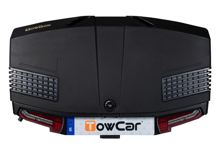 Towbox V3 Black LED Edition - Coffre à bagages monté sur attelage