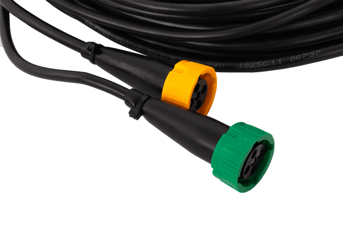 Faisceau de câblage électrique pour remorque ASPÖCK 58-1022-087, 4,5 m, connecteurs à baïonnette 7 broches, 2 x 5 broches