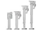 Ensemble de deux supports extensibles avec manivelle et fixation ProPlus 361500 pour remorque plateau 1000 kg 290-460 mm