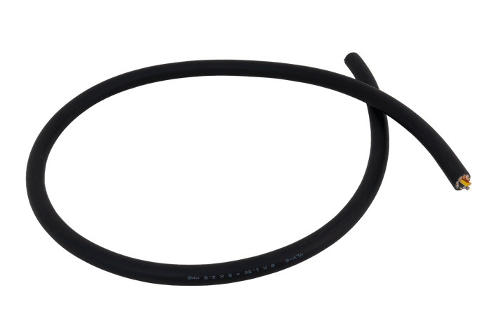 Câble électrique HYBSZ YLY-S 8x1,5+5x2,5 à 13 conducteurs - 1 m