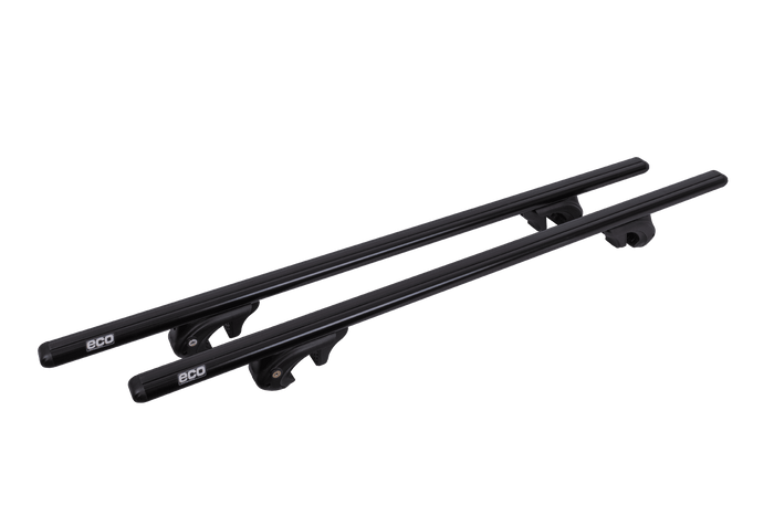 Barres de toit Eco Alubase 135 - barres de toit universelles en aluminium pour rails ouverts
