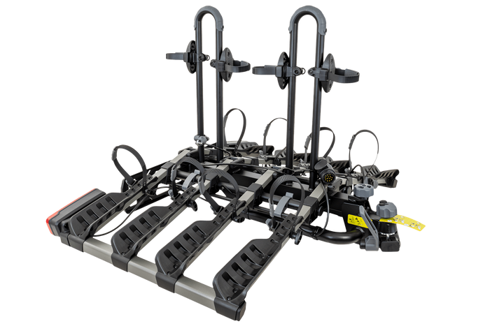 Porte-vélos Inter Pack New Spider 4 pour 4 vélos, compatible avec les barres de remorquage