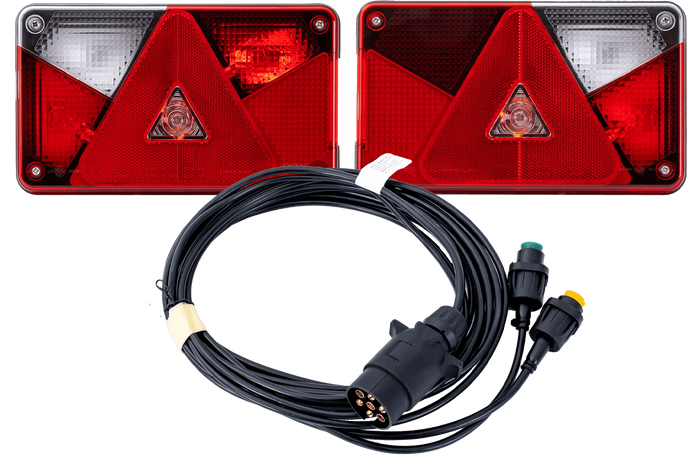 Feux arrière ASPÖCK MULTIPOINT V + faisceau MANTES 4 m 7 broches