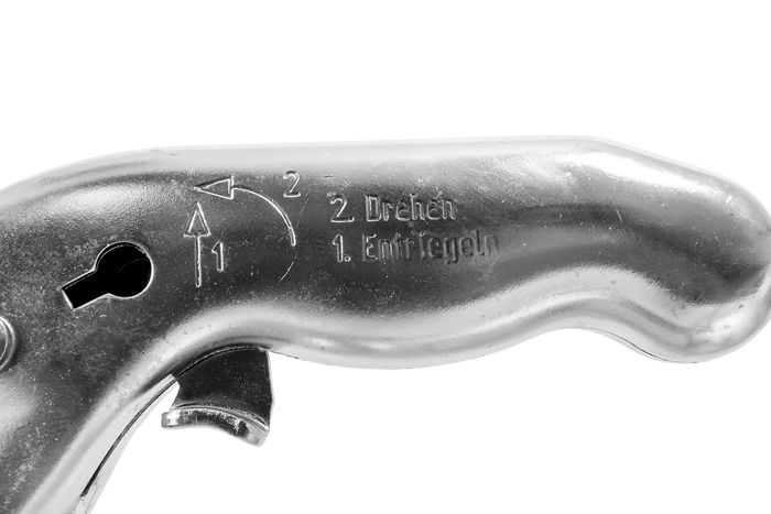 Attelage à boule KNOTT K7.5-H+KZE7.5 avec support et câble pour remorque de 750 kg avec timon en V