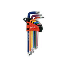 Jeu de clés Torx YATO YT-05633 T10-T50 9 pièces.