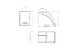 Demi-aile droite pour remorque DOMAR DR1012502, passage de roue 340/220 mm