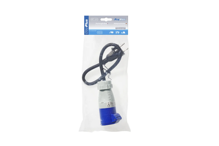 Adaptateur avec prise Schuko et prise CEE 16 A 230 V ProPlus 373526, câble de 40 cm