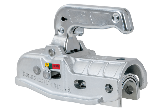 Attelage à boule STEELPRESS BC-3000C-00-00+Z2 pour remorque de 3000 kg avec timon tubulaire de 35 à 50 mm, en fonte