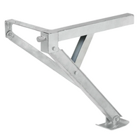Support d'angle extensible ProPlus 361510V01, côté avant gauche/arrière droit, pour remorque, capacité 600 kg, hauteur 460 mm