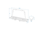 Porte-vélos ProPlus 330242BL pour remorque, supportant 2 vélos (40 kg)