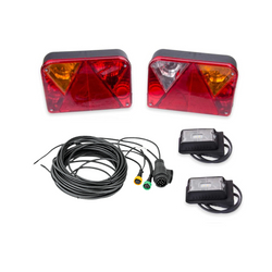 Kit éclairage : feux arrière DOBPLAST + feux de position LED DOBPLAST + faisceau MANTES 7m, 13 broches