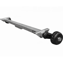 Essieu freiné KNOTT VGB13-M pour remorque/porte-voitures 1350 kg, 1750 mm, 2250 mm, 5x112