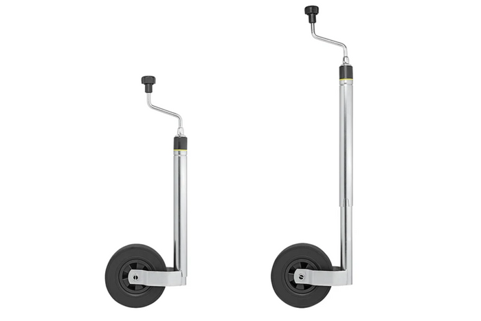 Roue jockey ProPlus 341510 150 kg 48 mm 800-1040 mm avec balance
