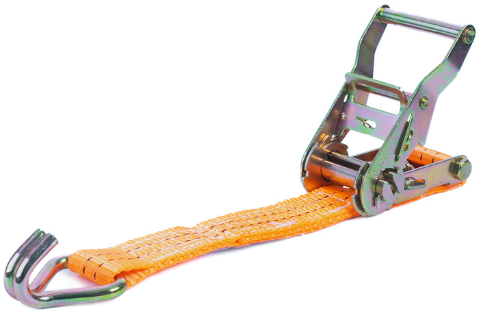 Ensemble de quatre courroies de transport UNITRAIER 6 m/35 mm/2 t orange avec tendeur