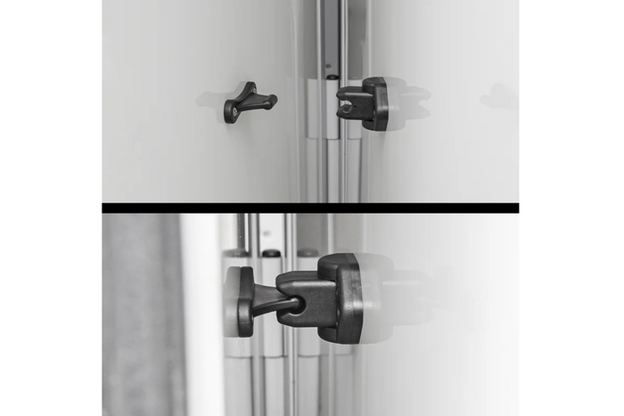 Loquet de porte de caravane ProPlus 362622PMBK, poignée de maintien de porte noire