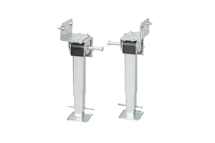 Ensemble de deux supports extensibles avec manivelle et fixation ProPlus 361500 pour remorque plateau 1000 kg 290-460 mm