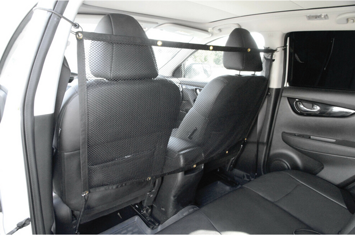 Cloison de séparation pour chien LAMPA PET-2 barrière en maille fixée aux sièges avant 115x65cm