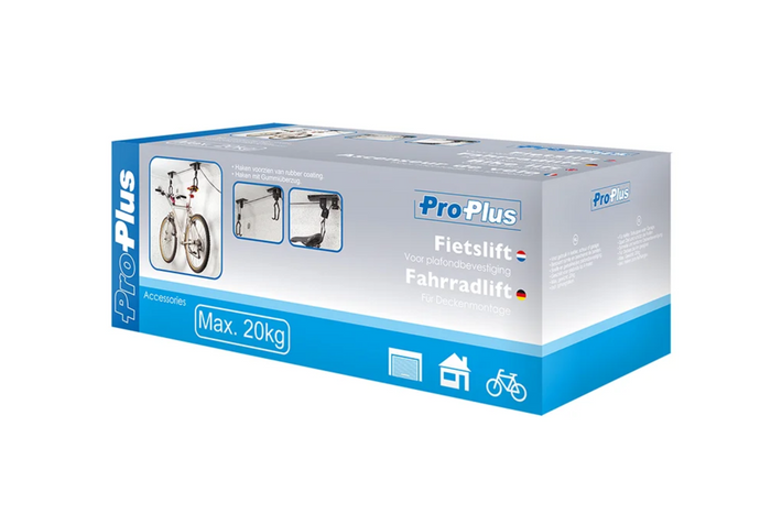 Support de plafond pour vélo ProPlus 730915 avec verrouillage automatique, capacité de charge 20 kg