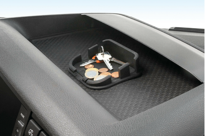 Tapis de téléphone LAMPA Phone-Mat en silicone, organiseur/support de voiture 110 x 110 mm