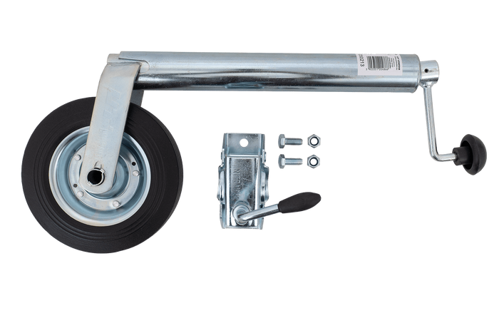 Roue jockey avec collier UNITRAILER 150 kg,48 mm, 505-730 mm