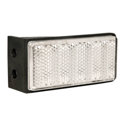 Réflecteur rectangulaire avec support blanc ASPOCK, 76x34mm