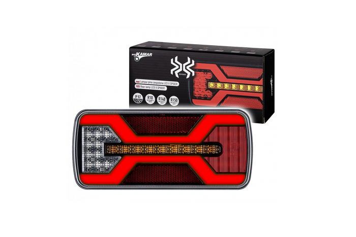 Feu arrière LED KAMAR X-SPIDER L2425, 5 fonctions, universel