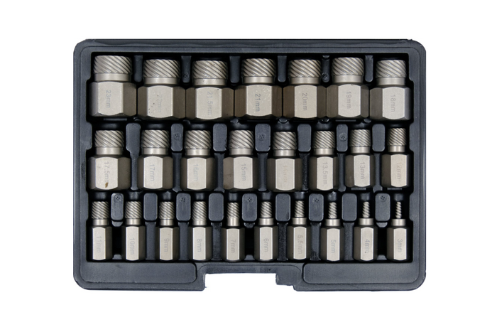 Extracteurs de vis pour vis internes endommagées YATO YT-06034 3-23mm 25pcs.