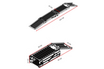 Rampes pliables UNITRAILER ALR005 en acier pour remorques, 200 cm, 500 kg, lot de 2
