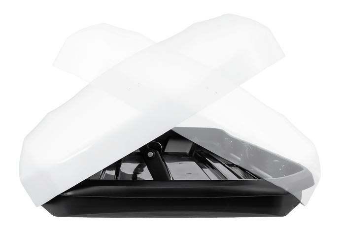 Coffre de toit Inter Pack Skugga L 660, blanc brillant