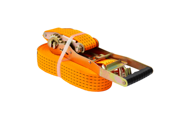 Courroie de transport orange UNITRAILER ERGO 12 m/50 mm/5 t avec tendeur