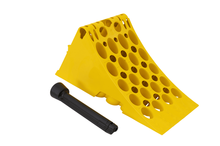 Cale de roue LOKHEN h: 225 mm E53 / complète avec support