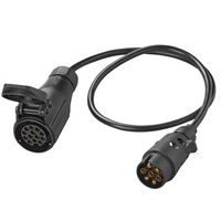 Câble adaptateur ProPlus pour prise d'attelage de remorque 7/13 broches, 80 cm