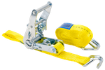 Courroie de transport jaune UNITRAIER 4 m/25 mm/1 t avec tendeur