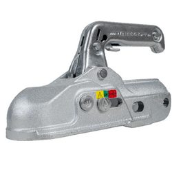 Attelage à boule WINTERHOFF WW 30-K+Z pour remorque de 3000 kg avec timon tubulaire de 35 à 51 mm, en fonte