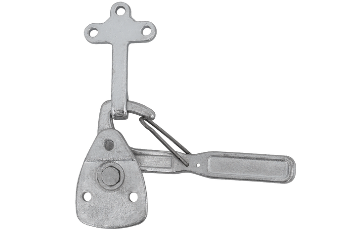 Attelage latéral gauche avec fixation WINTERHOFF WV 10-L + WVG 10-A, fermeture latérale complète remorque