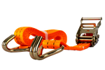 Ensemble de quatre courroies de transport UNITRAILER 3m/35mm/2t orange avec tendeur