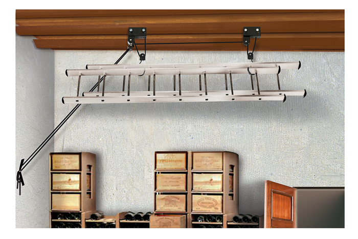 Support de rangement au plafond LAMPA Garage Lift système suspendu 45 kg