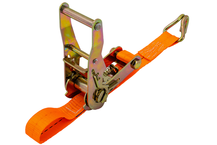 Courroie de transport orange UNITRAIER 4 m/25 mm/1 t avec tendeur