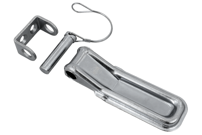 Charnière latérale avec poignée et boulon WINTERHOFF BSCH 10-17-170+BSCHG 10-17-B+BSCHG 10-17-B montage latéral de remorque complet