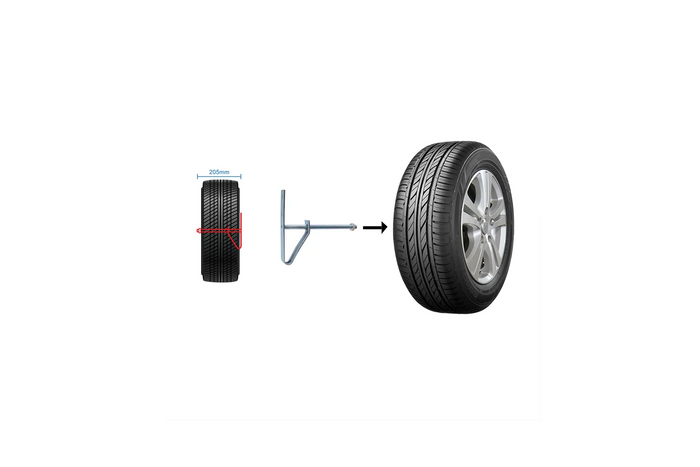 Ensemble de deux supports de roue muraux ProPlus 390050