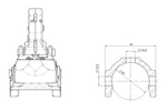 Attelage à boule WINTERHOFF WW 350 RC-K1414 pour remorque de 3500 kg avec timon tubulaire de 60 mm, en fonte