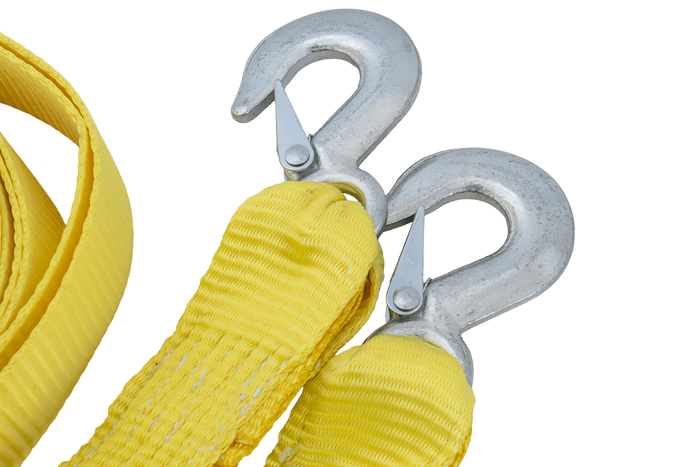 Sangle de remorquage avec crochets UNITRAILER 3 m/50 mm/3 t jaune