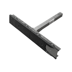 Support latéral plat OUTLET UNITRAILER, longueur 59 cm, hauteur 40 cm, pour remorque à bateau, GRIS