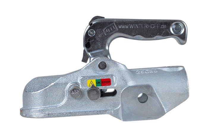 Attelage à boule WINTERHOFF WW 350-RB-K1212 pour remorque de 3500 kg avec timon tubulaire de 50 mm, en fonte